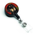 Carolines Treasures Gordon Setter Red and Green Snowflakes Christmas Retractable Badge Reel SS4722BR